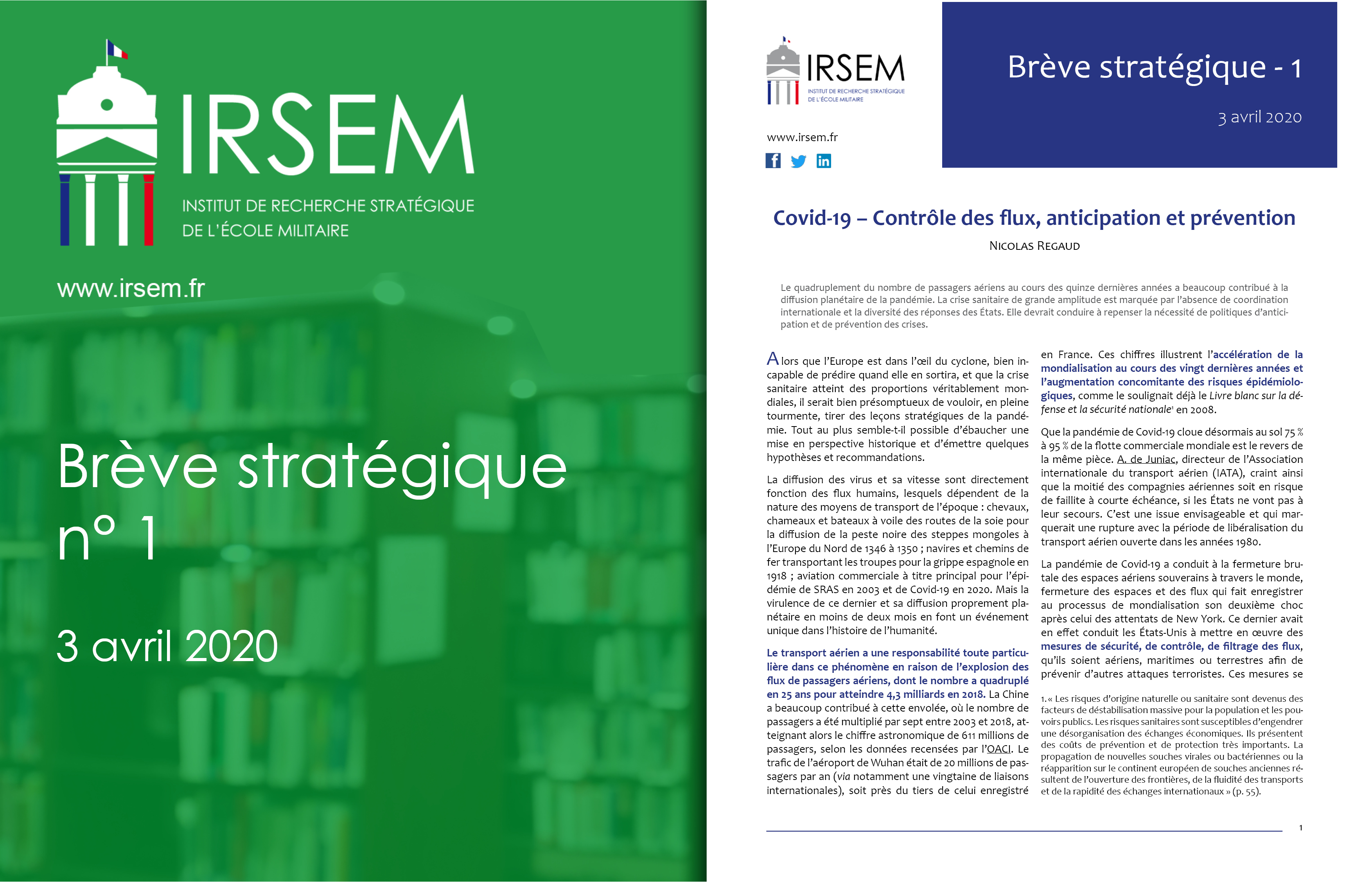 A La Une La Breve Strategique N 1