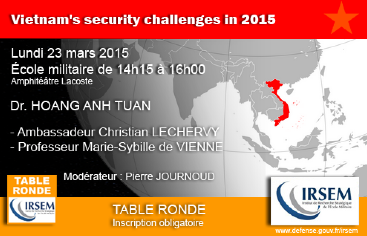 Table ronde du 23 mars 2015 "Vietnam's security challenges in 2015"