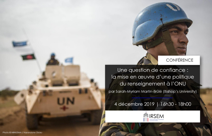 Conférence | Une question de confiance : la mise en œuvre d'une politique du renseignement à l'ONU
