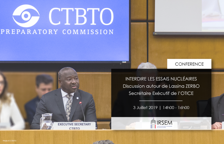 Conférence « Interdire les essais nucléaires » Discussion autour de Lassina ZERBO, Secrétaire Exécutif de l'OTICE