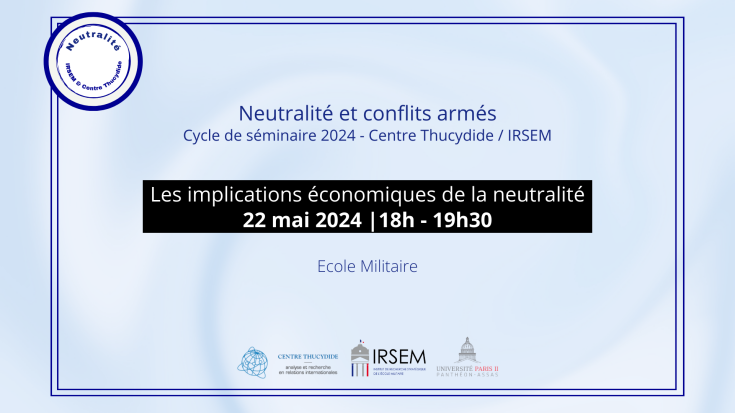 Séminaire neutralité 4 : Les implications économiques de la neutralité