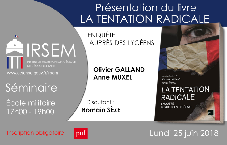 Présentation du livre « La tentation radicale : Enquête auprès des lycéens »
