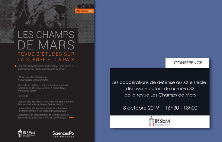 Conférence | « Les coopérations de défense au XXIe siècle : Discussion autour du numéro 32 de la revue Les Champs de Mars »